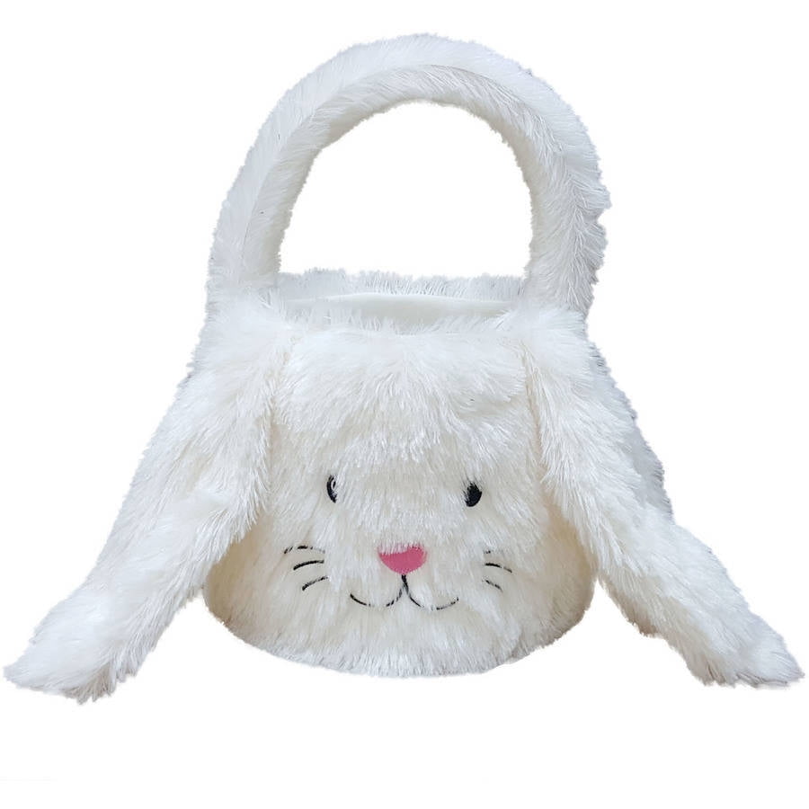 7 INCH CREAM PLUSH WEIGHTED EASTER BUNNY RABBIT SWEET BASKET DECORATION SPRING 