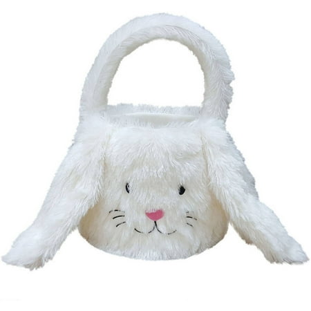 plush bunny basket