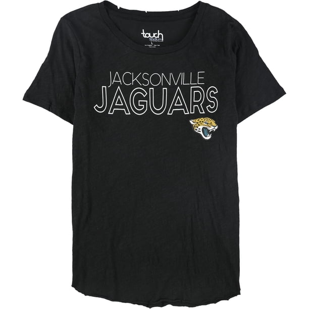 Touch Playera gráfica desgastada de los Jaguars de la NFL para mujer, negra, grande