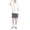 White GZ56D boys short sets, variant on UYYX Boys' Clothing Sets Boys Outfits Size 7 Kids Tween Boy Clothes Casual Short Sleeve 2Pcs Shorts Summer Clothing Set