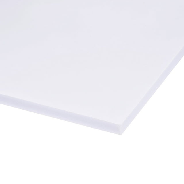 Unique Bargains PVC Foam Board Sheet,12mm x 300mm x 600mm,White,Double Sided,Expanded PVC Sheet