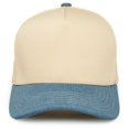 thumbnail image 2 of Funky Junque Trucker Hat – Vintage Snapback Baseball Cap - Denim/Beige, 2 of 5