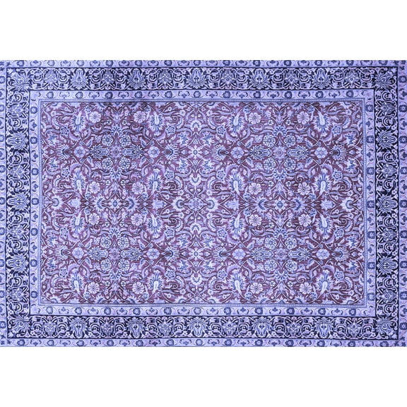 Ahgly Company Indoor Rectangle Persian Blue Traditional Area Rugs, 5' x 7'