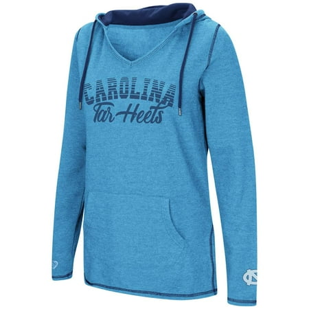 - North Carolina Tarheels UNC Ladies V-Neck Hoodie Pullover Sweatshirt