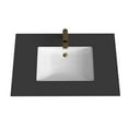 thumbnail image 2 of Monica 36" Porcelain Ceramic Center Basin Vanity Top in Black, 2 of 13