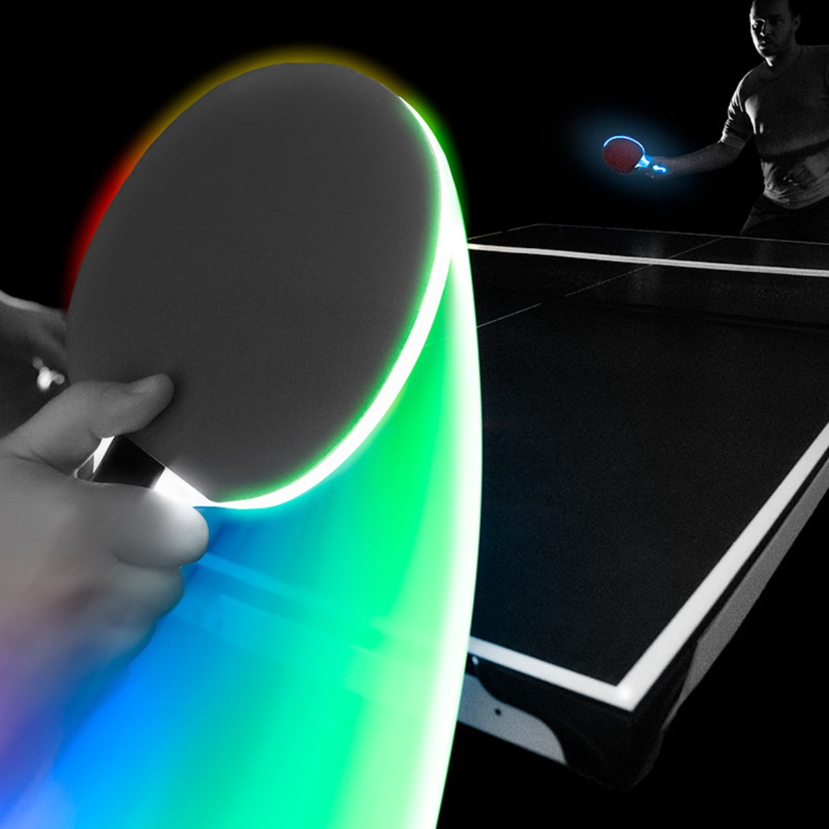 Brightz PaddleBrightz LED Glow Table Tennis Paddle for Night Play