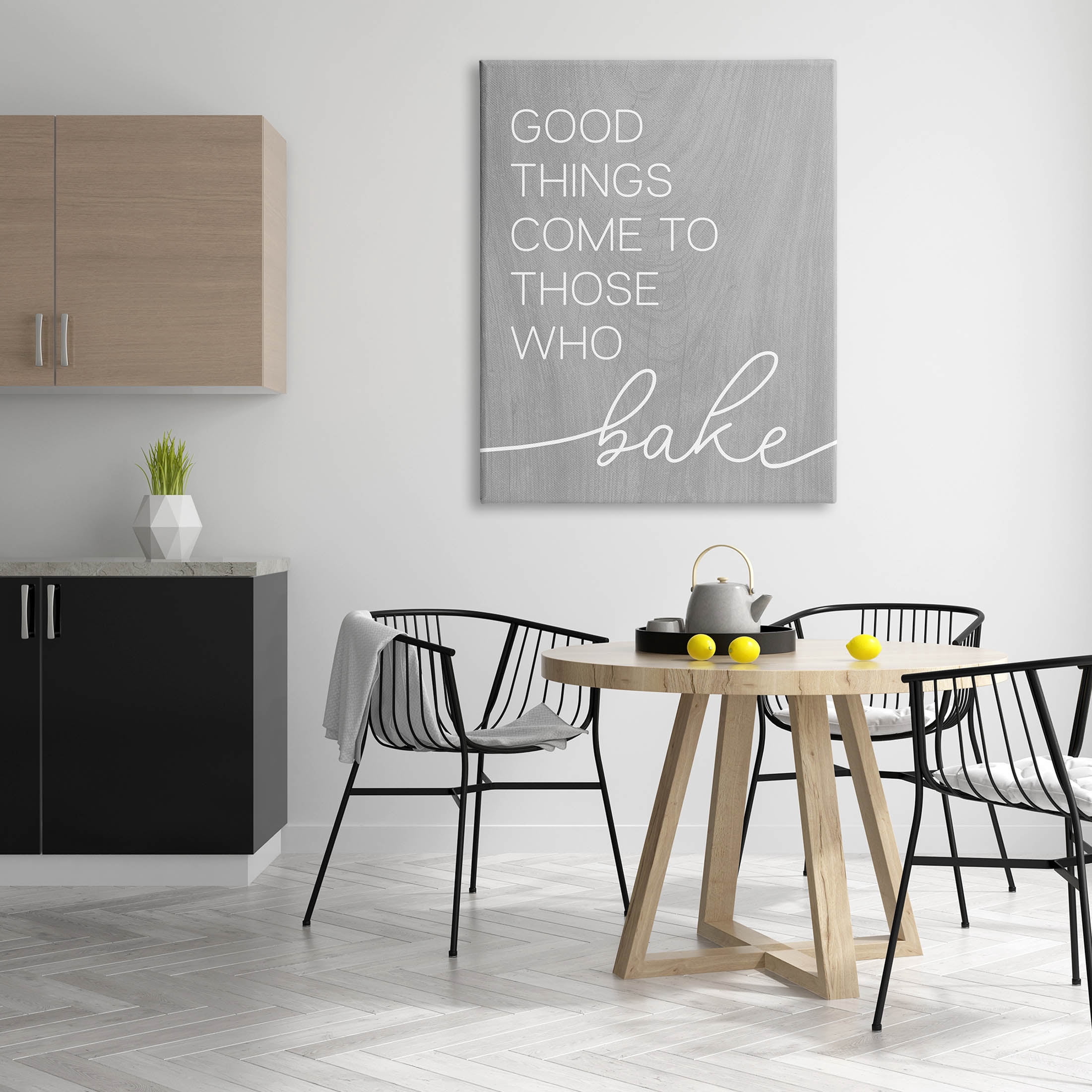 Stupell Industries Those Who Bake Kitchen Phrase Graphic Art Gallery Wrapped Canvas Print Wall Art, Design by Lil' Rue