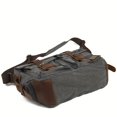 thumbnail image 6 of Vintage Canvas Messenger Bags Laptop Bag Large Capacity Shoulder Bag For Hiking Travel, 6 of 27