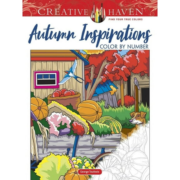 Adult Coloring Books: Seasons Creative Haven Autumn Inspirations Color by Number, (Paperback)