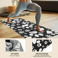 thumbnail image 4 of Black Paw Hot Yoga Mat Towel Non Slip for Hot Yoga - Quick-Drying Yoga Mat Cover with 4 Corner Pockets with Travel Bag - Hot Yoga Towel Non Slip Grip Moisture Wicking Sweat 70"x26", 4 of 6