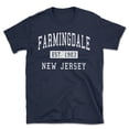 thumbnail image 1 of Farmingdale New Jersey Classic Established Men's Cotton T-Shirt, 1 of 1