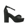 thumbnail image 2 of Women Platform Chunky Heeled Sandals Ankle Strap Sexy Open Toe Heels Chunky Block Platform Wedge Sandals, 2 of 5