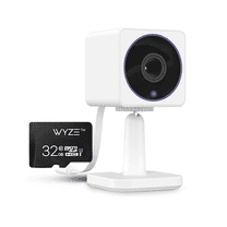 Wyze Cam OG Indoor/Outdoor 1080p Wi-Fi Smart Home Security Camera with Color Night Vision, Built-in Spotlight, Motion Detection, 2-Way Audio, with BONUS 32gb MicroSD Card, White