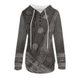 thumbnail image 4 of Women Hoodies Clearance V-Neck Pullover Hoodies Tie-Dye Sweatshirts Drawstring Long Sleeve Tops, 4 of 6