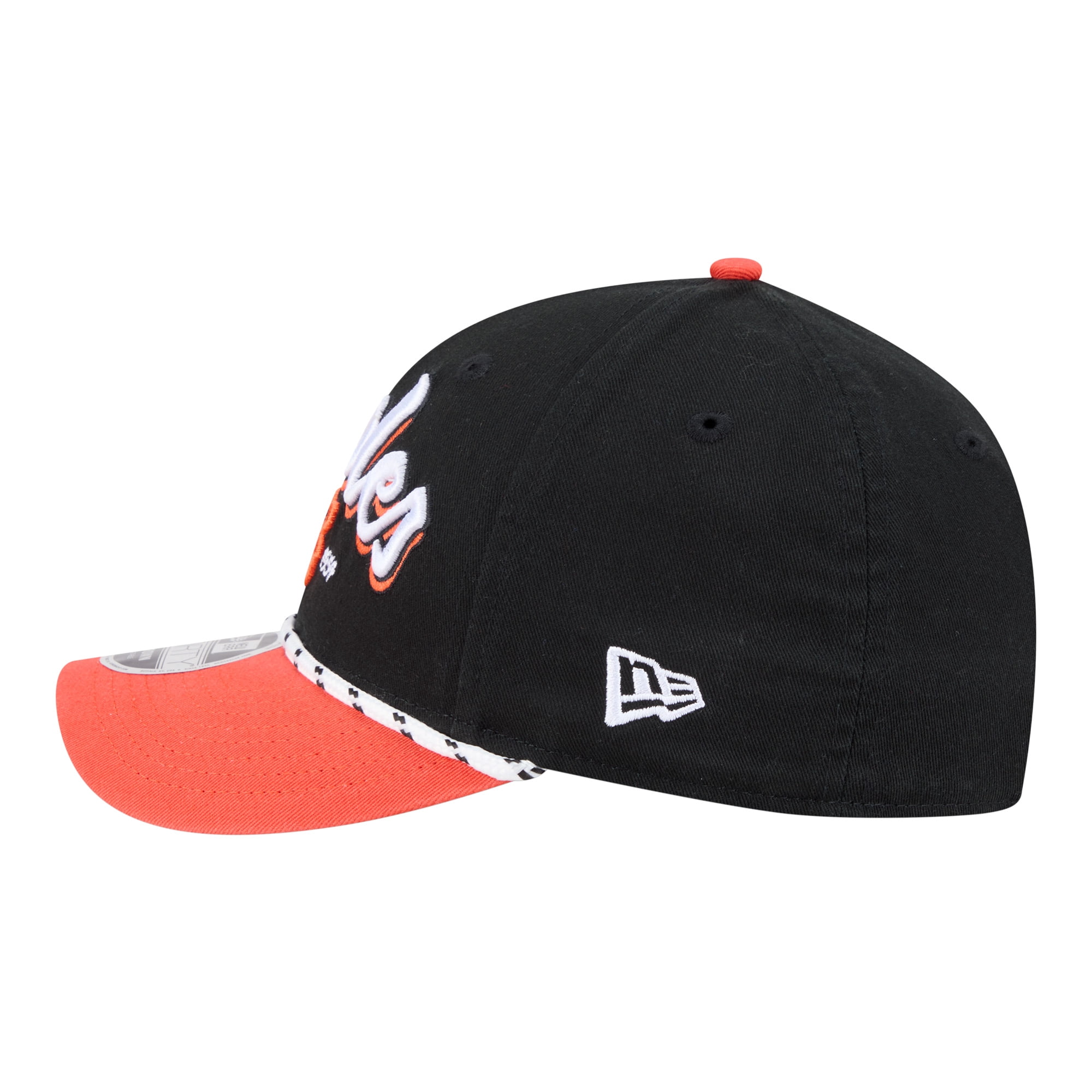 Men's New Era Black/Orange Baltimore Orioles Team Loyal 9FORTY M-Crown Adjustable Hat