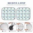 thumbnail image 5 of Picia Turtle 2 Piece Car Windshield Sun Shade Foldable | Foldable Sun Shield for Front Window Blocks UV Rays and Keeps Your Vehicle Cool-Large, 5 of 7