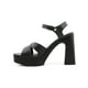 thumbnail image 5 of Sandalia con tacon Unica 2615 para Dama con Ajuste Hebilla Casual negro 25.5, 5 of 5