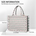 thumbnail image 3 of Large Capacity Tote Bag,White Christmas Nutcracker Pattern Handbag Fashion Luxury Tote Bag,15.7"x13"x 5.1" Inches,Laptop Compatible, 3 of 6