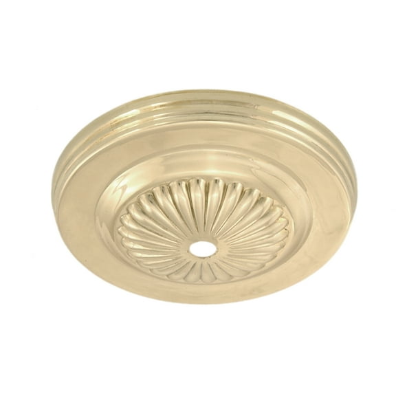 B&P Lamp® 5 1/4 Inch Stamped Embossed Canopy (Brass)