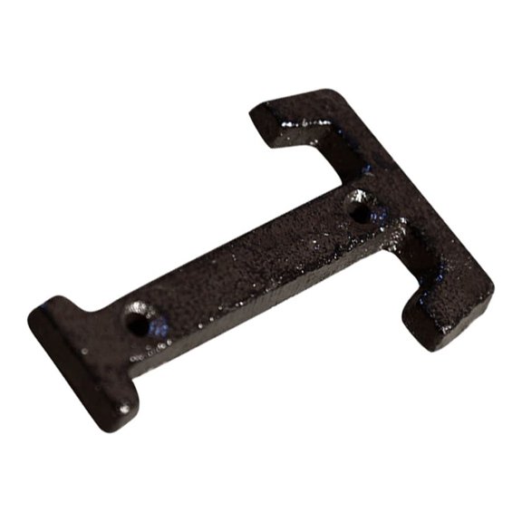 Letras de Metal Negro para Puertas Inteprter Letrero de Casa Resistente a la Intemperie