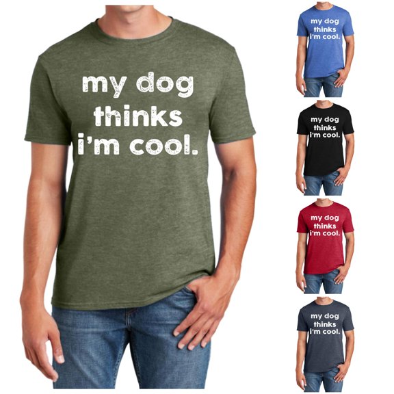 Trendfront Mens Dog Humor Graphic T Shirts Short Sleeve Crewneck Funny Pet Slogan Front Print Casual Gift Everyday Tee Tops