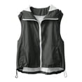 thumbnail image 5 of FUZHIQ Womens Zip Up Lightweight Vests Casual Sleeveless Jackets Scrubs with Pockets Spring Summer,S, 5 of 9