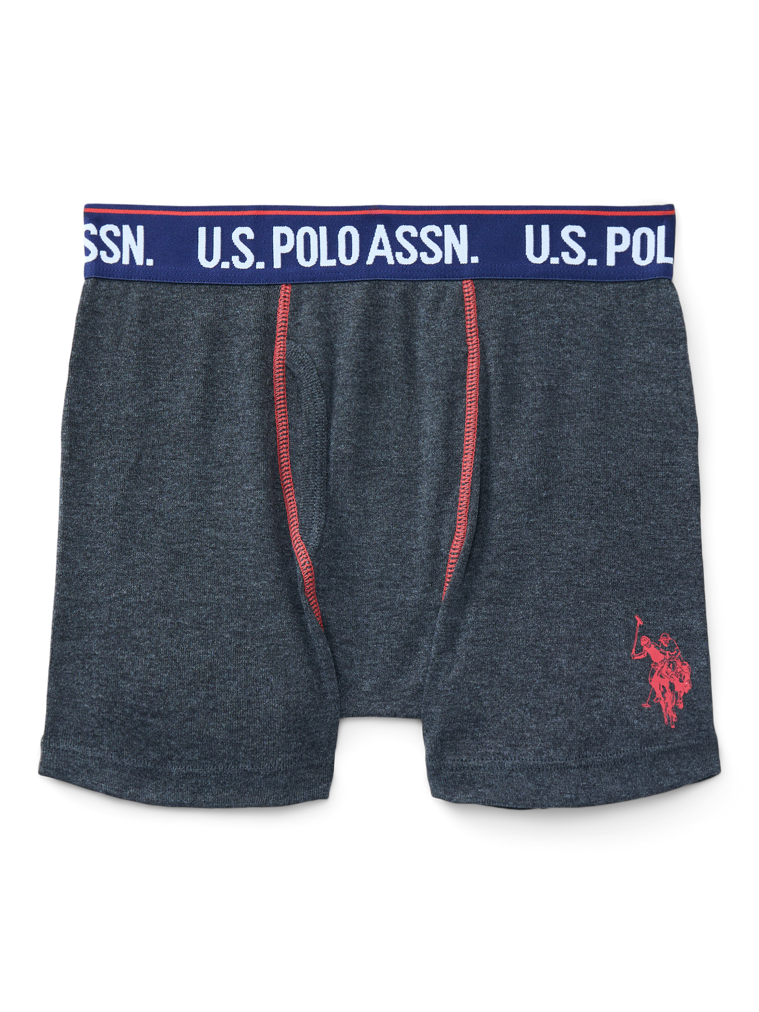 U.S. Polo Assn. Boys Tagless Boxer Briefs, 10-Pack, Sizes S-XXL