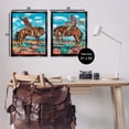 thumbnail image 4 of Stupell Industries Rustic Cowboys in Desert Entertainment Painting Black Floater Framed Canvas Art Print Wall Art, 31 x 25, Set of 2, 4 of 10