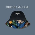 thumbnail image 2 of Sombrero de pescador de talla grande para hombre, sombreros reversibles hawaianos coreanos de primavera para hombre, sombrero informal Panamá, gorras de cubo de Hip Hop Bob para mujer, 2 of 5