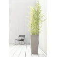 thumbnail image 2 of Ecopots Rotterdam Mid High Durable Modern Square Indoor/Outdoor Recycled Based Composite Flower Planter, Taupe, 19.5", 2 of 4