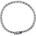 thumbnail image 5 of Sterling Silver 5mm Round Cubic Zirconia Bracelet, 5 of 6