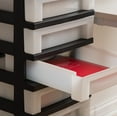 thumbnail image 3 of IRIS 10-Drawer Storage Cart with Organizer Top, Black, 3 of 7