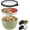Green, variant on Rorence Stainless Steel Salad Bowl Kit, 96oz Mixing Bowl with Airtight Lid & Non-Slip Base, Green