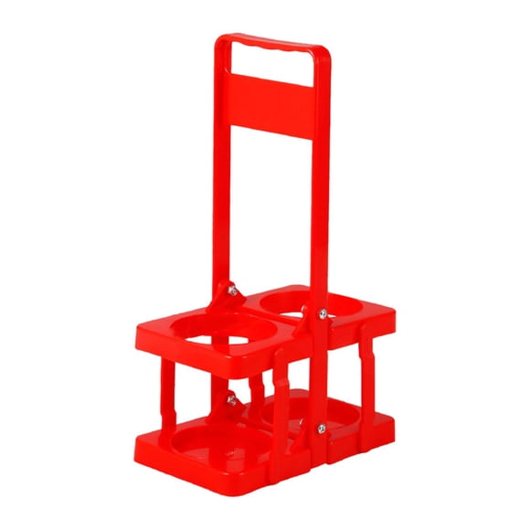 Portabotellas de agua deportiva shamjiam plegable rojo con asa para 2 botellas