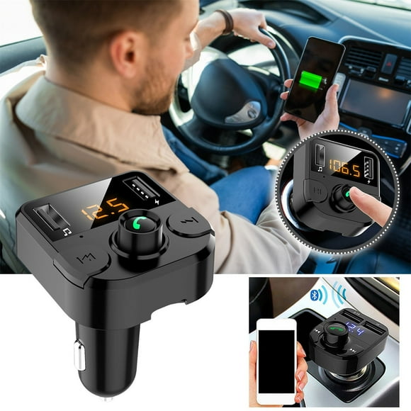 tumgatte Car MP3 Bluetooth Handsfree Phone Car Bluetooth Player Car Music Card FM Transmission Receiver Wal&mart Deals