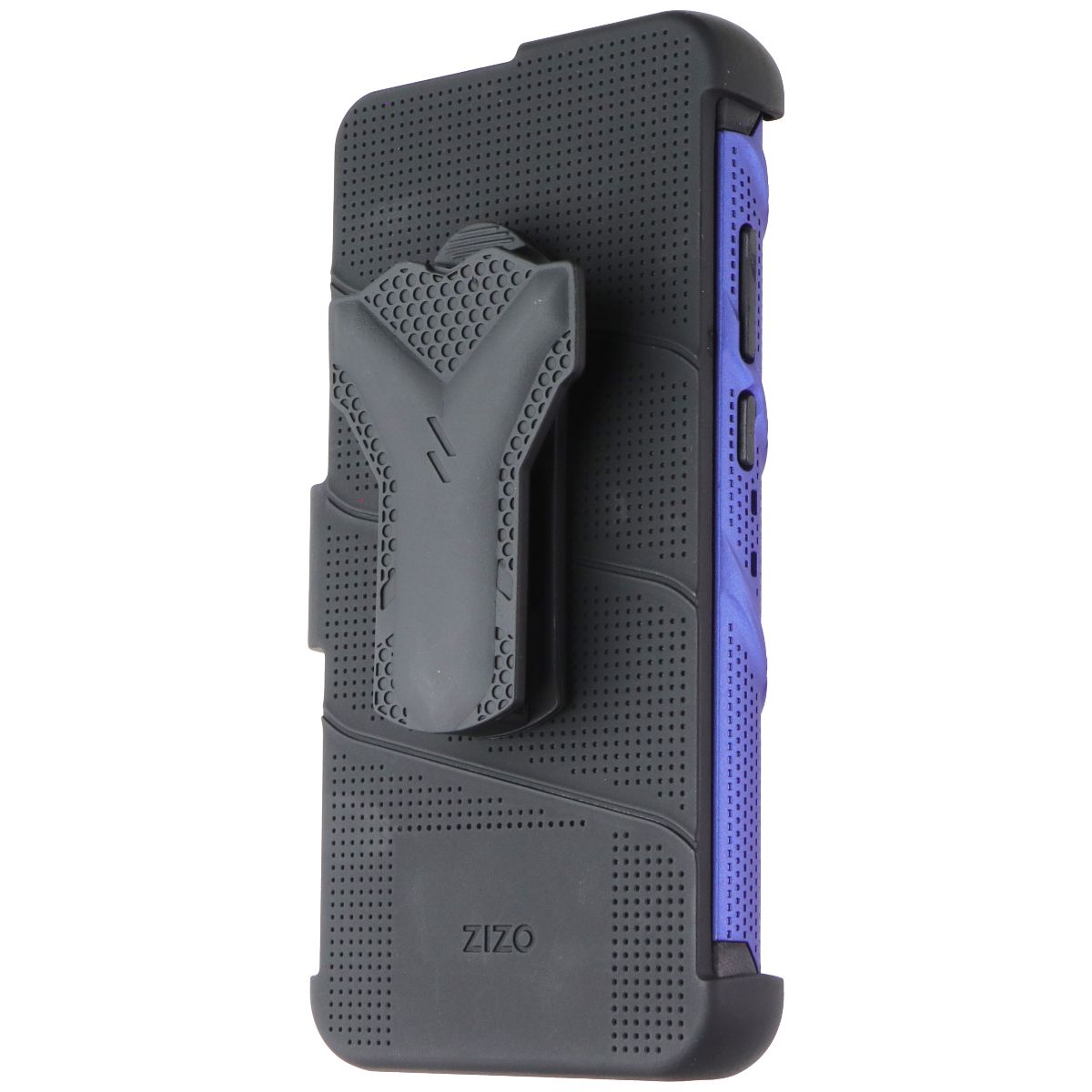 ZIZO BOLT Series for Galaxy A02s Case with Screen Protector Kickstand Holster Lanyard - Blue & Black