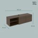 thumbnail image 2 of Mueble para TV The Shop, Panel Empotrable, 120 cm x 34 cm x 33 cm, MDF Resistente cafe Unitalla, 2 of 7