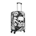 thumbnail image 3 of Gaeub Skull and palm leaves Elastic Luggage Cover with Concealed Zipper Dust-Proof Luggage Cover Protector - 18-32 inch - Small, 3 of 9
