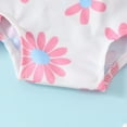 thumbnail image 7 of Spazoro Toddler Girls Swimsuits, with Sun Protection Breathable Quick Drying Floral Print 2 PC Beach Swimming Pool Swimsuit for Chid Girls Pink Size 18 Months, 7 of 7