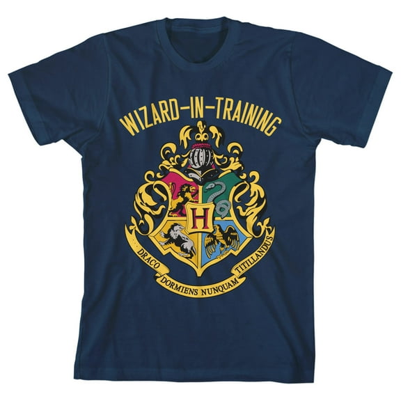 Harry Potter Wizard in Training Youth Navy Blue Graphic Tee-Medium