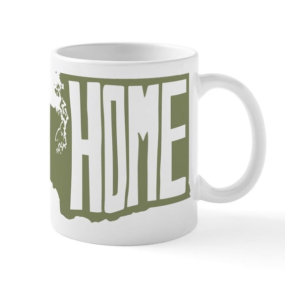 CafePress - Washington Home - 11 oz Ceramic Mug - Novelty Coffee Tea Cup