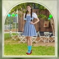 thumbnail image 7 of MARTINE MALL Halloween Costumes for Women Dorothy Adults Dress Socks Hair Bows Costumes Outfits, 7 of 7