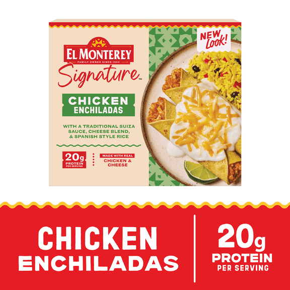El Monterey Signature Chicken Enchiladas Meal, 10.25 oz Box (Frozen)