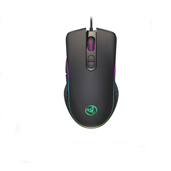 F300 RGB Backlit Wired 4000dpi Gaming Mouse 9 Programmable Buttons Optical Computer Mouse Supports Windows XP, Vista, Linux,Win 7, Win 8,Win 10(Grey)