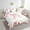 Pink, variant on Erosebridal Initial Monogrammed Bedding Sets Twin Size,Floral Bowknot Comforter Sets with Sheets,Letter Room Decorative,Reversible,Lightweight,7-Piece