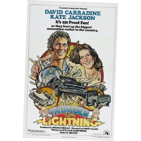 Thunder And Lightning Movie Poster 12x16 Print on Metal Poster 12in x 16in Square Adults Western Graphic