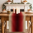 thumbnail image 2 of Table Runner 72 Inches Long for Kitchen Dining, Dark Red Yellow Ombre Dresser Scarf Farmhouse, Dining Table Decorations for Wedding/Parties, Farmhouse Modern Gradient Art 18 x 72 In, 2 of 8