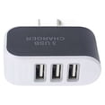 thumbnail image 1 of Universal Candy Color 3 USB Multi-Port Wall Charger 3 port wall US Plug Wall Adapter Cube Block AC 110-220V 5V, 1 of 1