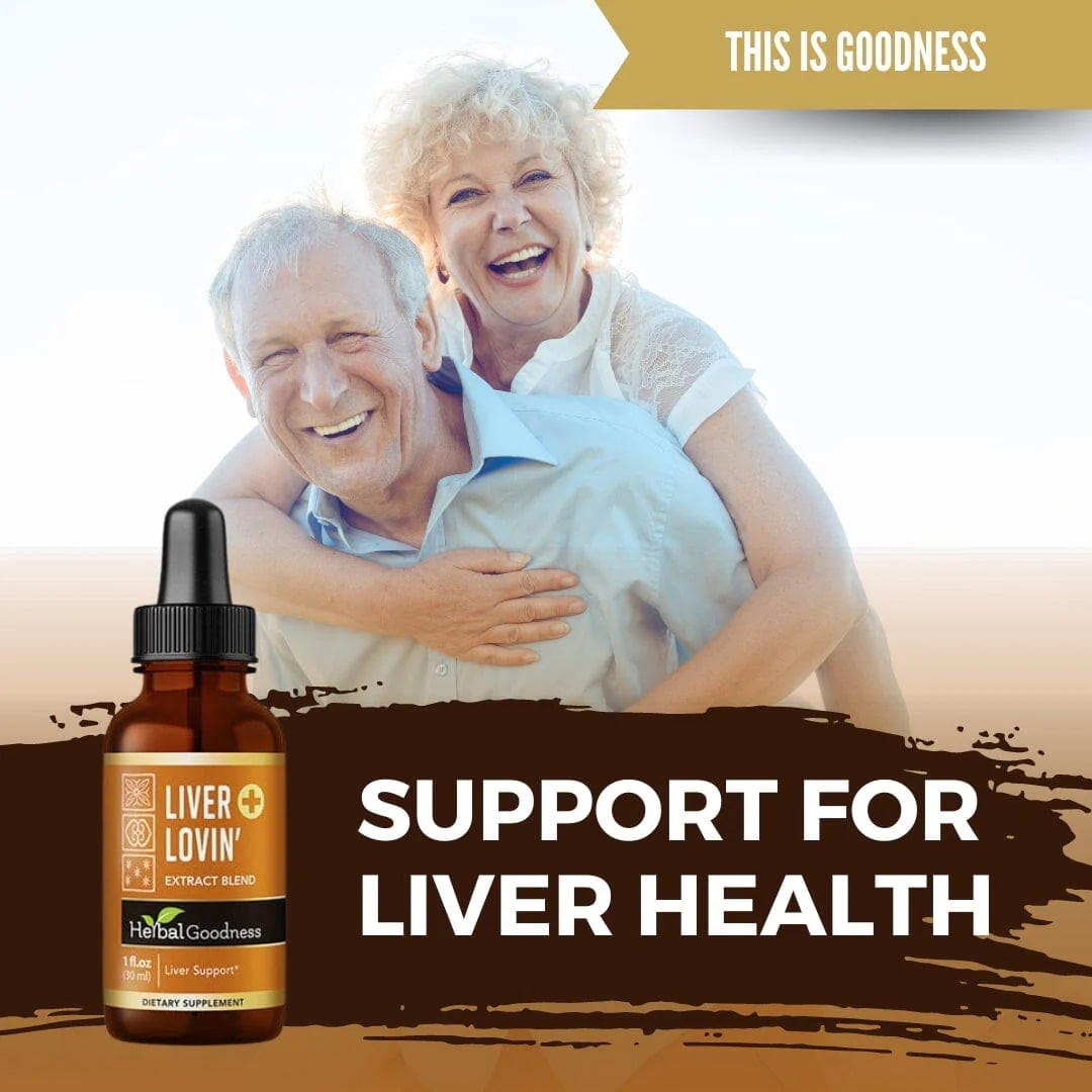 Herbal Goodness Liver Lovin 1fl.oz, Liver Detox Supplement and Kidney Cleanse, Milk thistle, Chanca Piedra