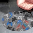 thumbnail image 4 of Game Controller Pattern Round Carpet Circle Rug Outdoor Patio Area Rug Washable Large Area Rugs Hallway Room Decor Fitness Mats, 4 of 8